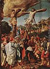 Crucifixion Paintings - Crucifixion by Jorg Breu the Elder